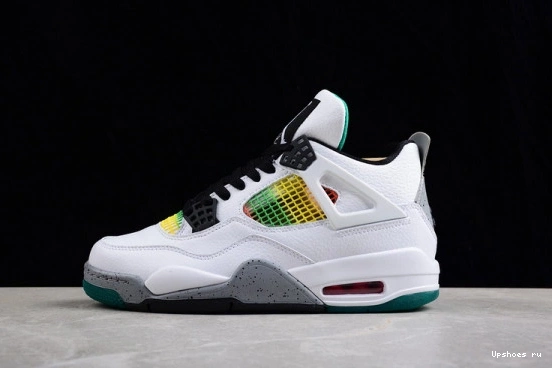 AQ9129-100 Rasta 4 Lucid Jordan Green Retro AQ9129-100 0529